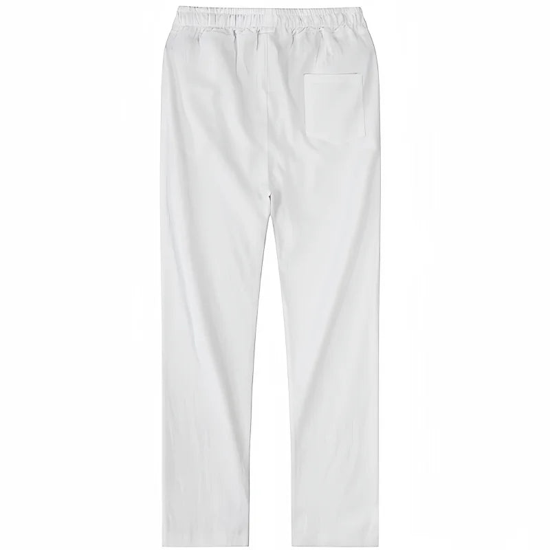 Calças de Algodão e Linho Masculinas, Novas Calças de Linho Respiráveis para o Outono, Tamanhos S-5XL
