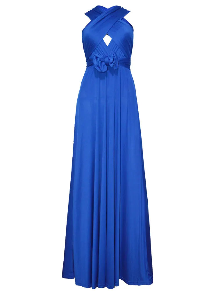 Vestido Maxi Club Boho para mulheres, bandagem vermelha, vestido de festa longo, madrinhas multiway, robe infinito conversível, sexy