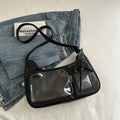 Y2k coreano transparente ita saco meninas doce lolita jk bolsa moda escola crossbody saco harajuku anime crachá exibição sacola
