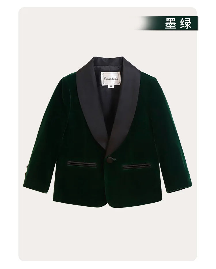 Meninos primavera outono terno jaqueta crianças festa blazers fraque topo crianças vestido formal casamento smoking desempenho casaco de manhã