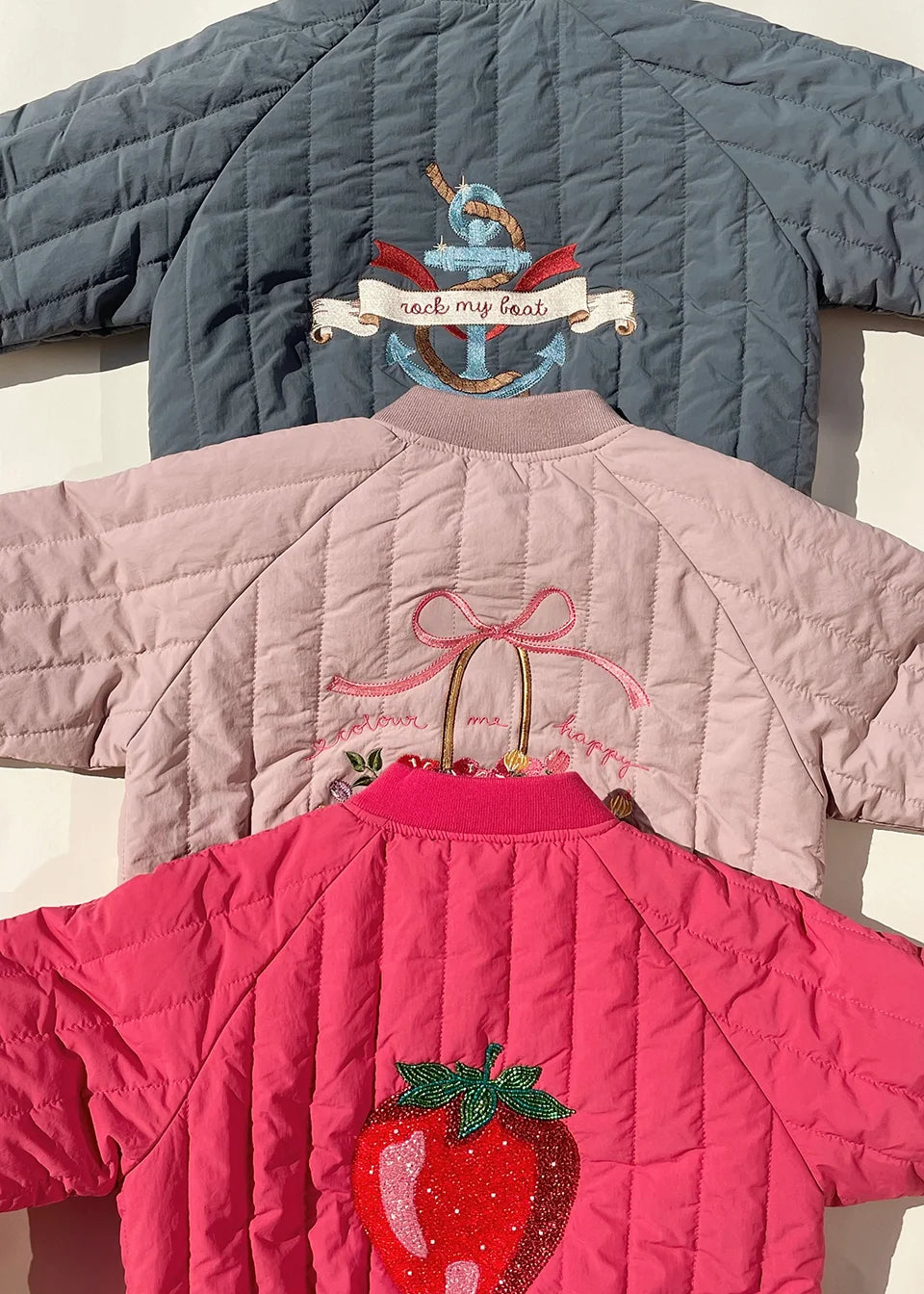 Novo 2025 ks meninas dos desenhos animados algodão velo casacos de inverno da criança meninos jaqueta de lã de cordeiro crianças casaco bordado crianças outwear roupas