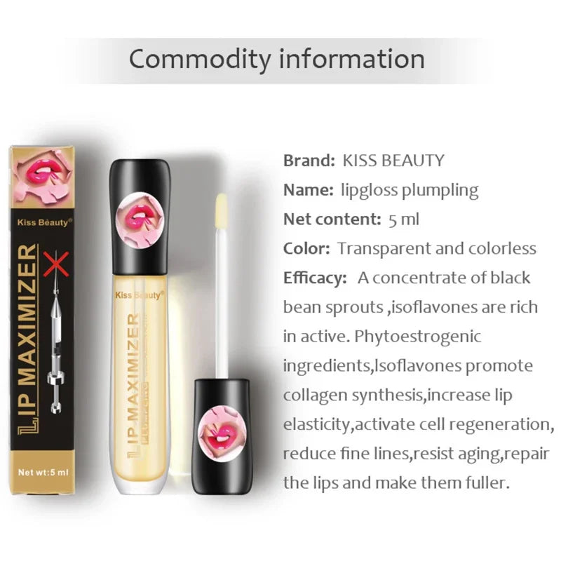 Brilho labial transparente, óleo labial hidratante, reparação, reduz a linha fina dos lábios, iluminar, melhorar os cosméticos do soro labial