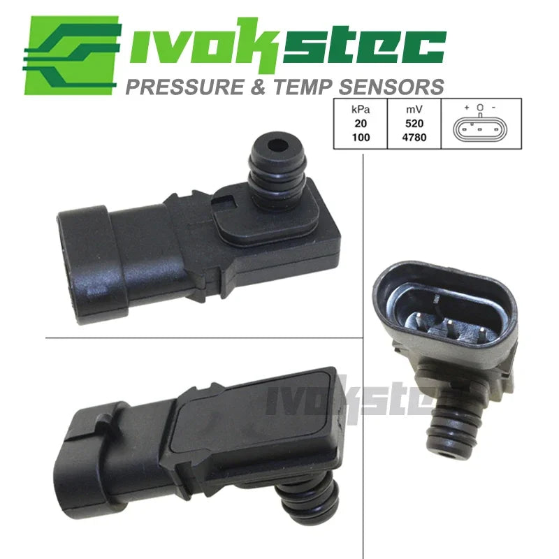 Sensor MAP de pressão de impulso para Renault Clio Espace Kangoo Megane Scenic Laguna Logan Thalia 8200121800 8200105165 7700101762