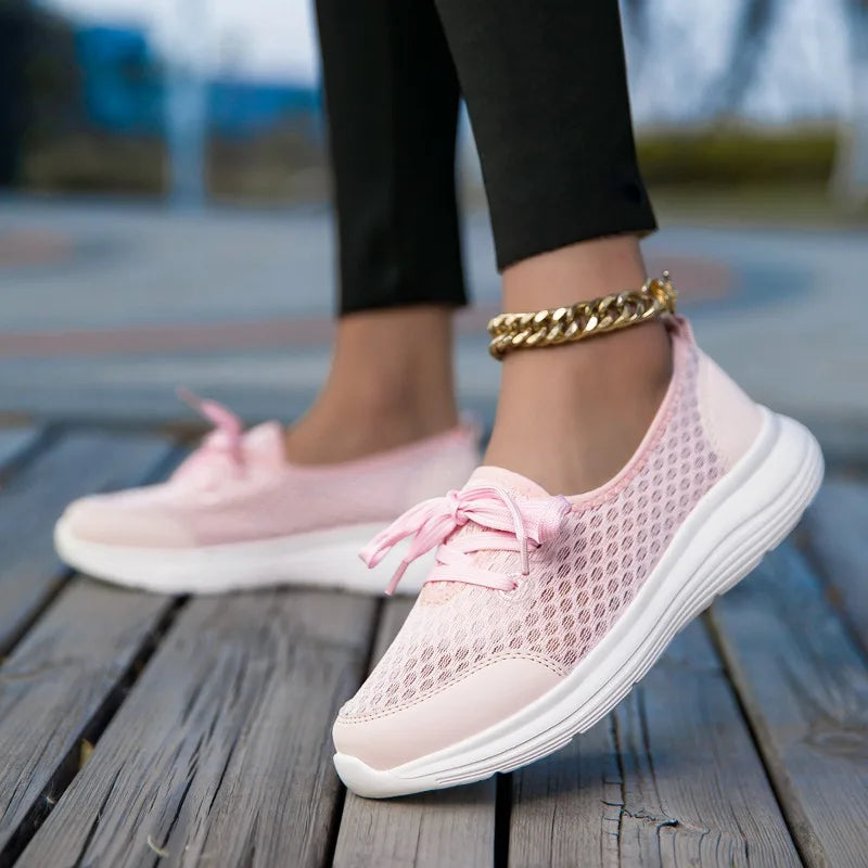 Yrzl mulher tênis deslizamento em sapatos casuais malha respirável confortável macio clássico condução mocassins sapatos para senhoras