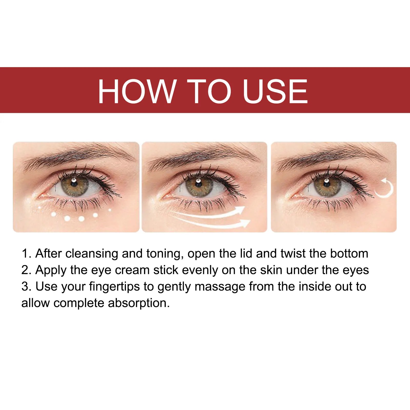 Eelhoe retinol olho vara 4g sob tratamento ocular círculo escuro redução de inchaço anti envelhecimento rolo linhas finas hidratante