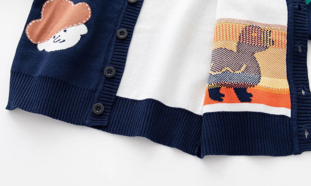 Casaco de algodão de camada dupla para crianças, camisola de inverno para meninos e meninas, jaqueta nova para crianças, malhas de bebê, jaqueta infantil