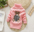 Suéter de malha com estampa infantil, suéteres quentes, malha pulôver, roupas infantis, bebê, inverno, outono, 2022