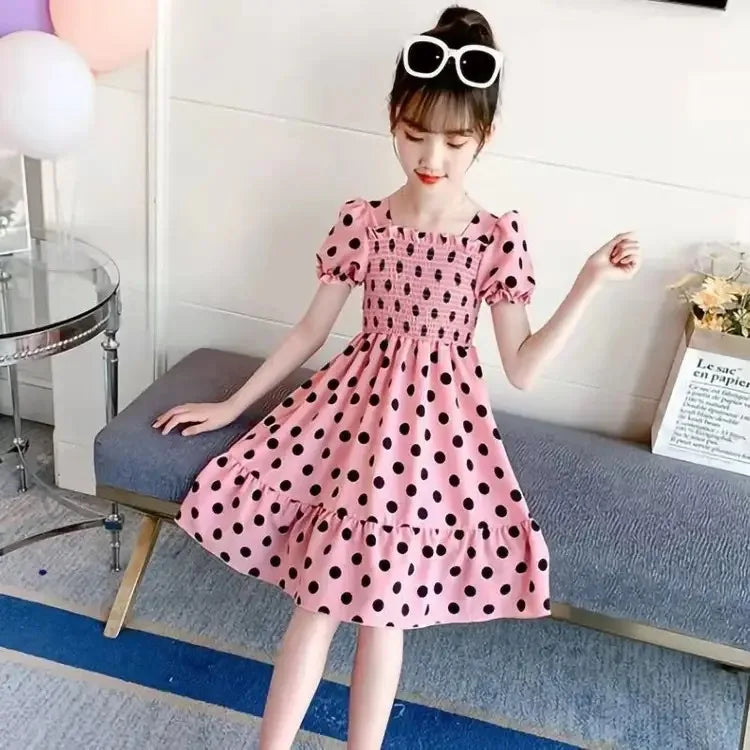 Baby Girls' Cotton Princess Party Dress, roupas de casamento infantil, moda infantil, verão, vestidos de aniversário, 2-10 anos