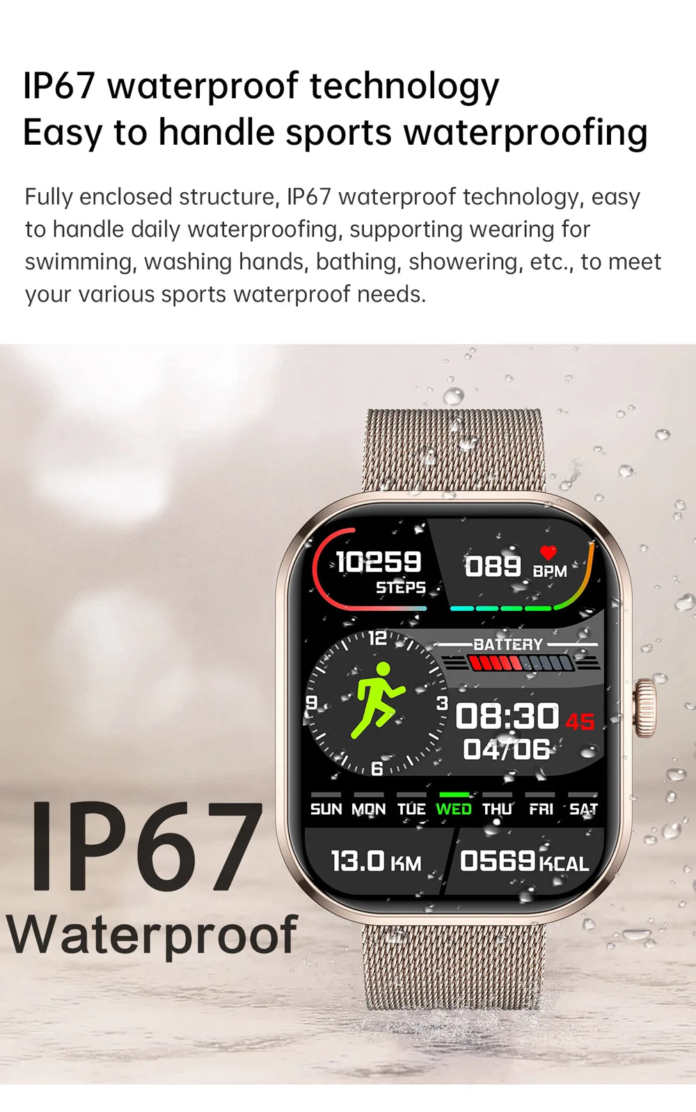 Lige 2.01 "tela hd relógio personalizado rosto relógio inteligente feminino à prova dwaterproof água esporte senhoras relógios bt chamada monitor de saúde feminino smartwatch