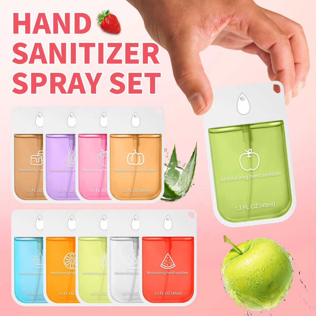 Spray Poderoso Portátil Seguro e Confiável para Limpeza das Mãos Spray Hidratante para Lavagem das Mãos Spray Desinfetante Nutritivo 45/38ml