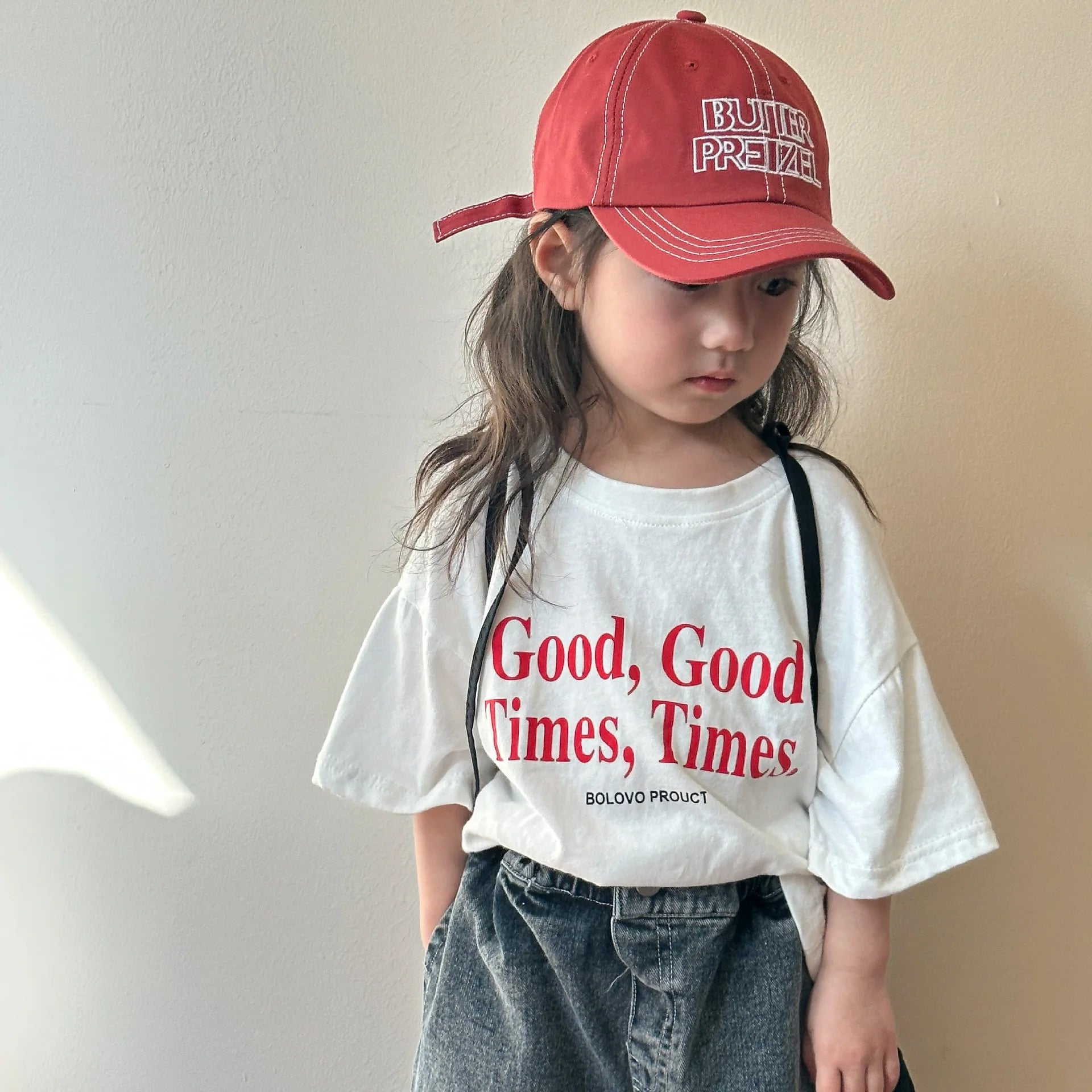 2025 verão moda solta menina crianças carta impressão camiseta menino bebê algodão manga curta camisetas criança casual topos roupas da criança