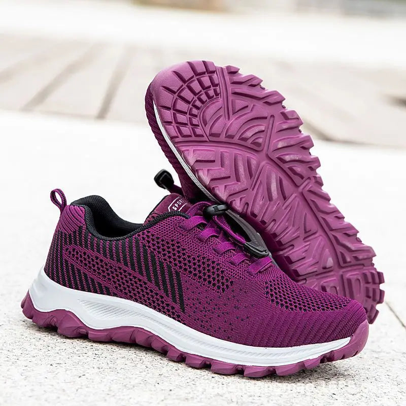 Tênis De Malha Respirável Para Mulheres, Sapatos De Verão, Malha