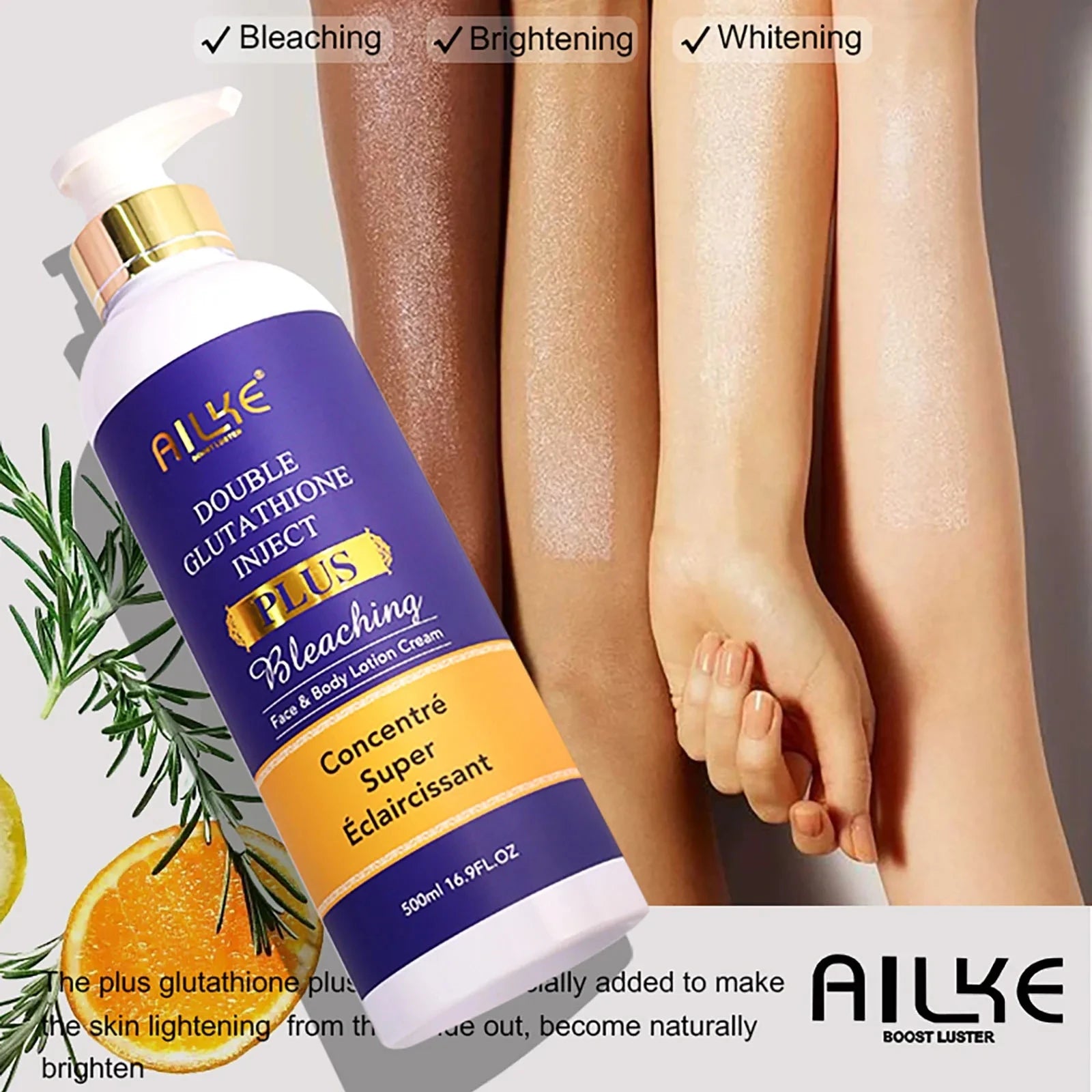 Soro anti-manchas pretas AILKE, essência iluminadora para uma tez uniforme e radiante, reduz sardas, pigmentação, 120 ml