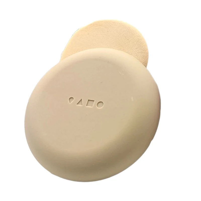 Capa silicone portátil para armazenar esponjas maquiagem suporte para pó