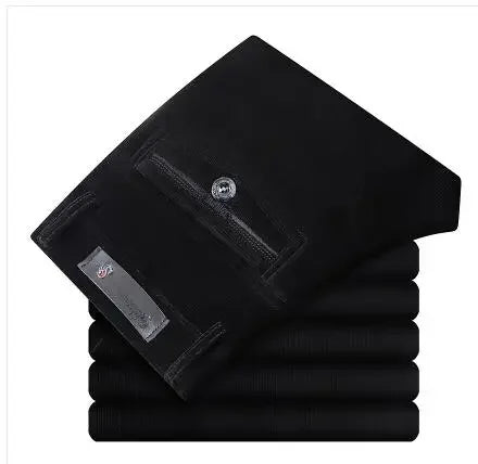 Calças de veludo soltas corredores homens de meia idade pai instalado no outono e inverno 2023 calças casuais masculinas para homem streetwear