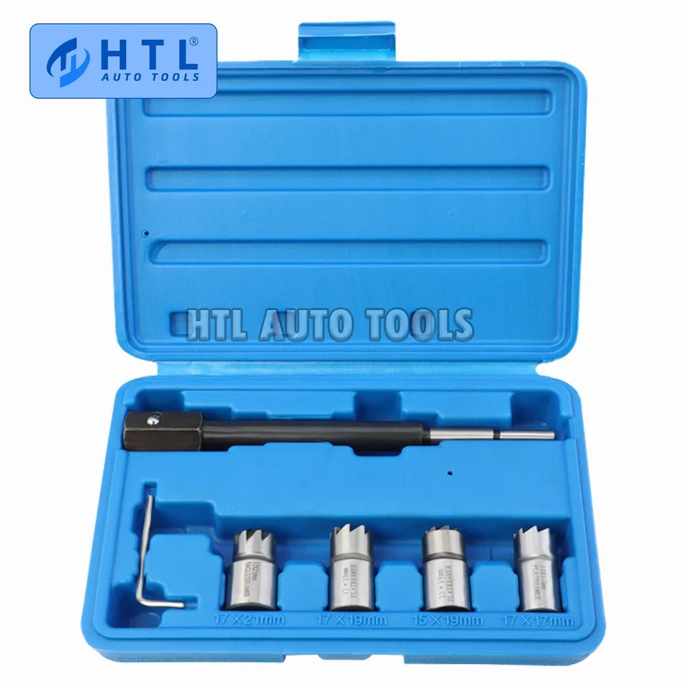 5pc injetor diesel cortador de assento removedor kit ferramenta remoção para delphi bosch bmw merc crd psa ford fiat peugeot cortador ferramenta mais limpa