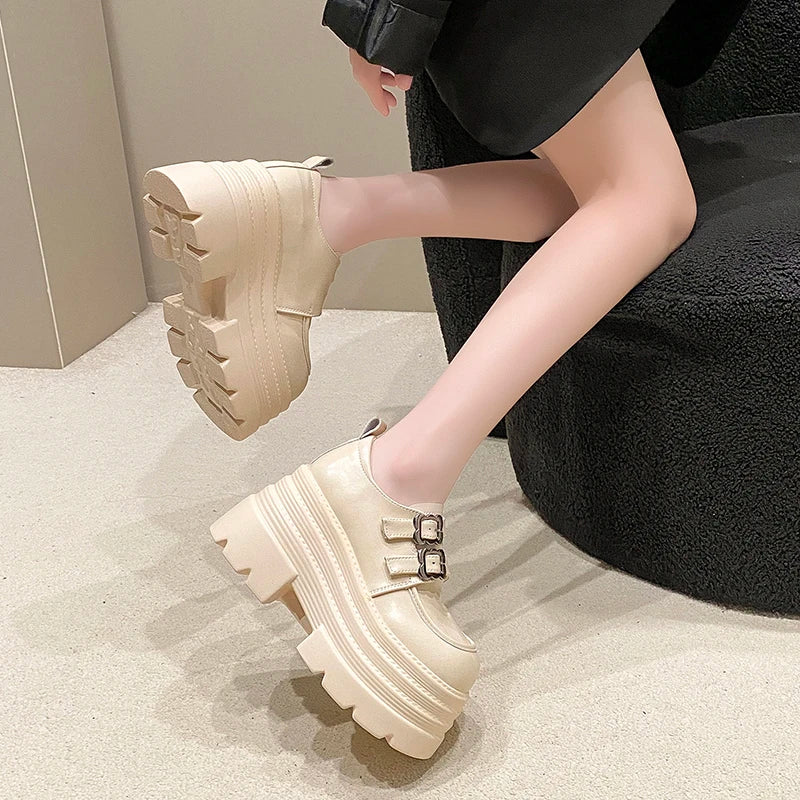 10cm plataforma feminina mocassins sapatos apartamentos casuais aconchegantes sapatos esportivos mulher 2024 tendência outono designer tênis andando mujer zapatos