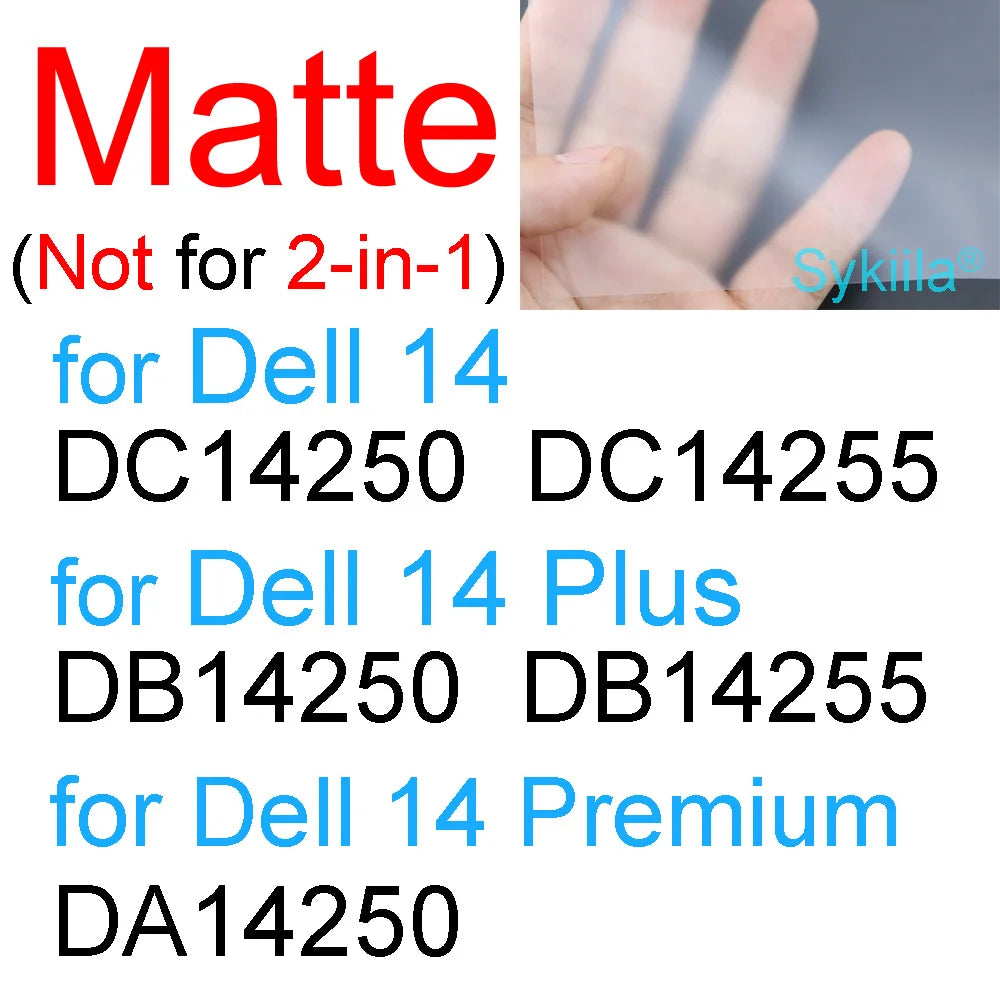 Protetor de Tela para Dell 14 Pro 13 15 16 Plus Max 18 DC14255 PC14255 DB16255 PC16255 HD Transparente Fosco Película Protetora