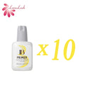 Primer ibeauty de 15ml para aplicação de cola em extensões de cílios, produto profissional coreano, primer transparente, ferramenta de maquiagem, 10 frascos