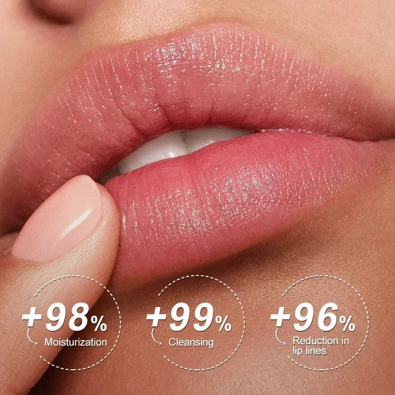 Remover bálsamo labial escuro, clareamento rápido, esfoliante labial rosa, linha labial, hidratante de pele morta, produtos de cuidados coreanos, beleza e saúde
