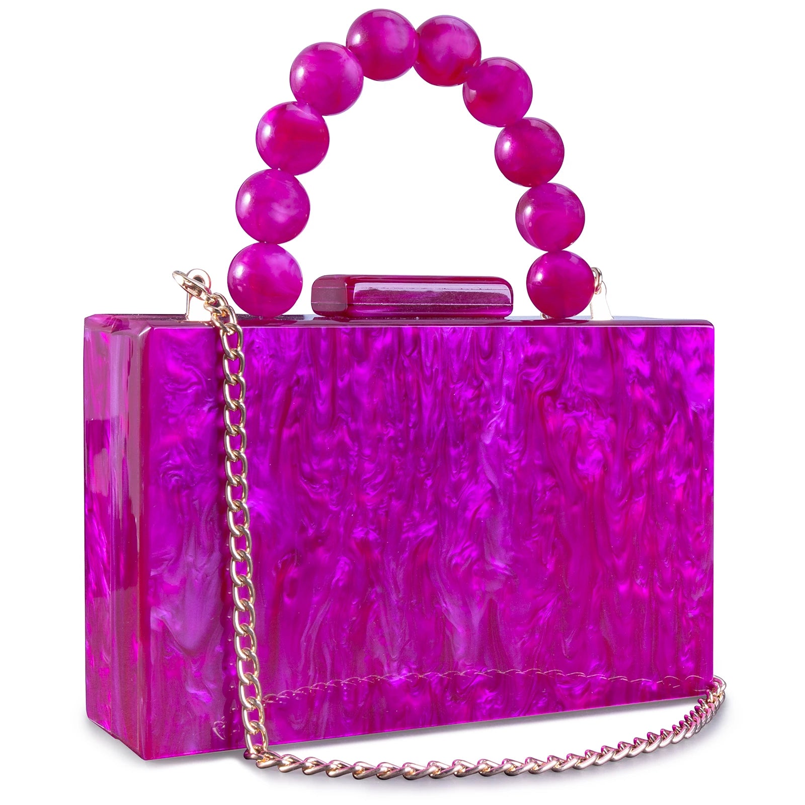 Beading bolsa de mármore acrílico caixa luxo embreagem sacos noite festa casamento corrente bolsa ombro jantar vestido bolsa festival presente
