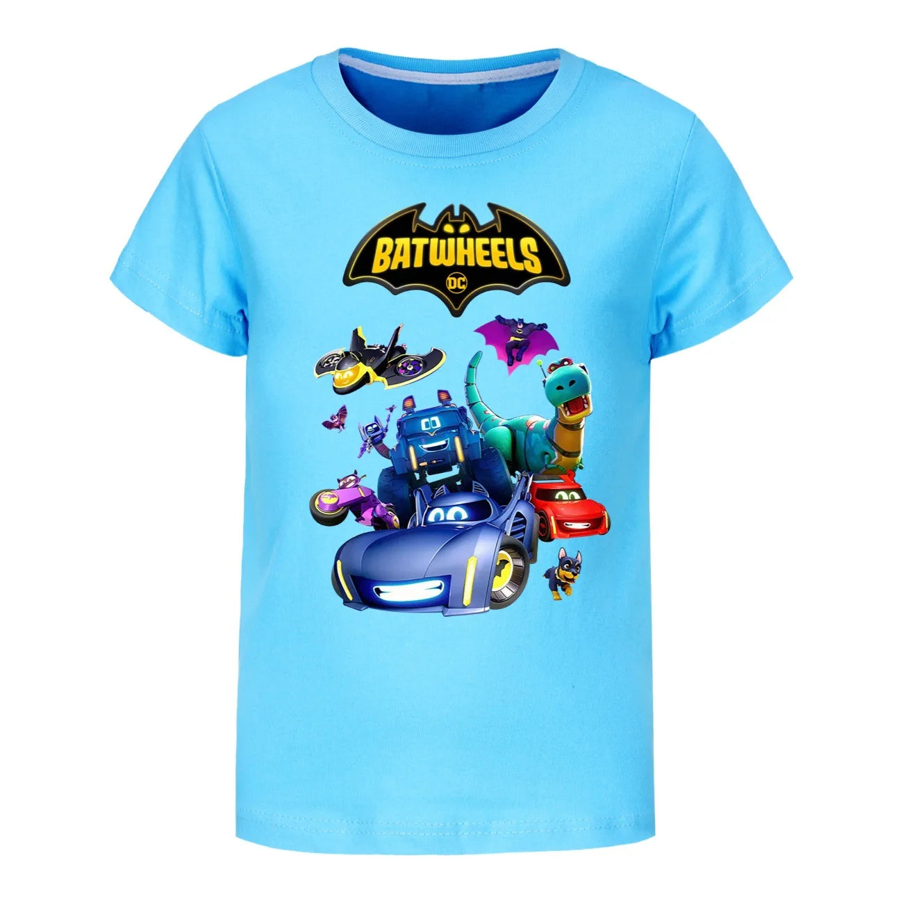 Engraçado batwheels manga curta crianças roupas camisetas verão crianças topos dos desenhos animados camisetas casuais de algodão meninos meninas clothes3057