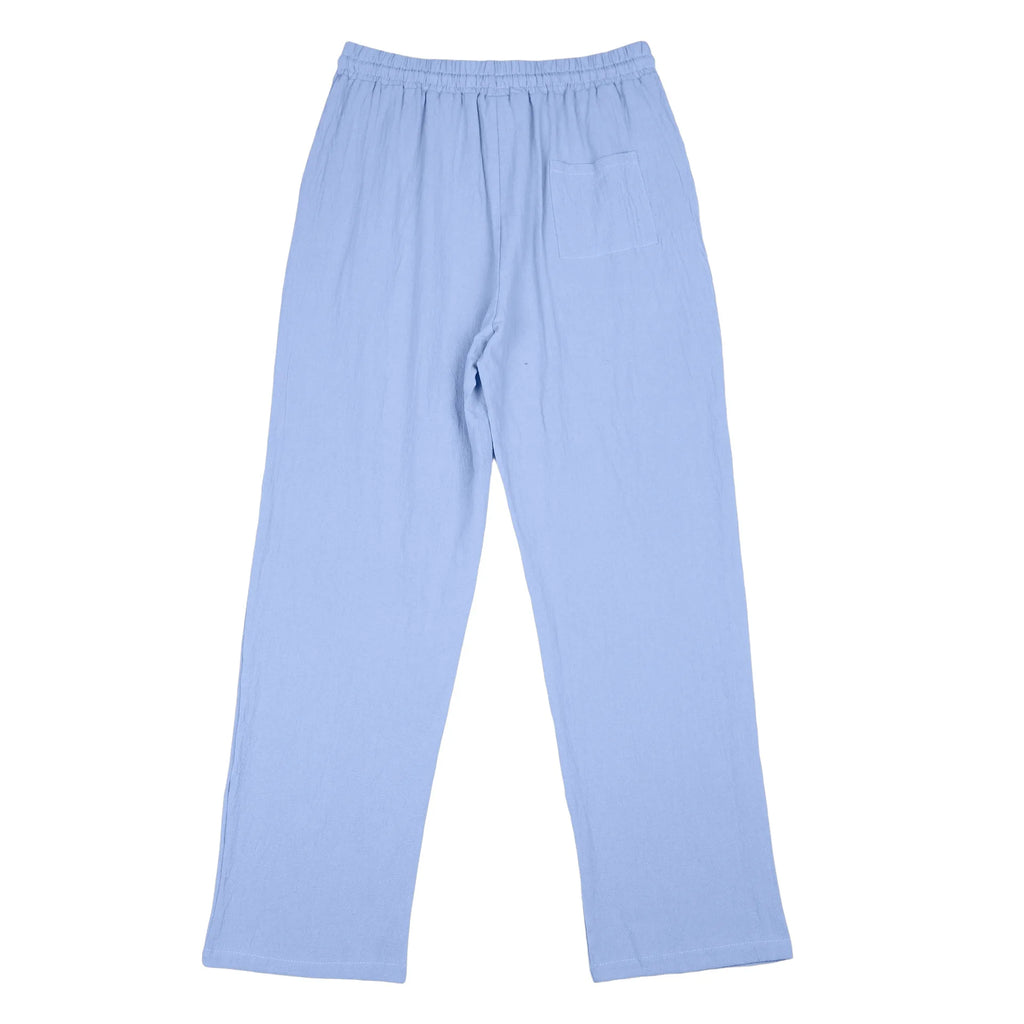 Calças de Linho Americanas Novas Primavera 2026, Tecido Leve e Respirável, Estilo Casual Solto, Cintura com Cordão, Perfeitas para Uso Diário