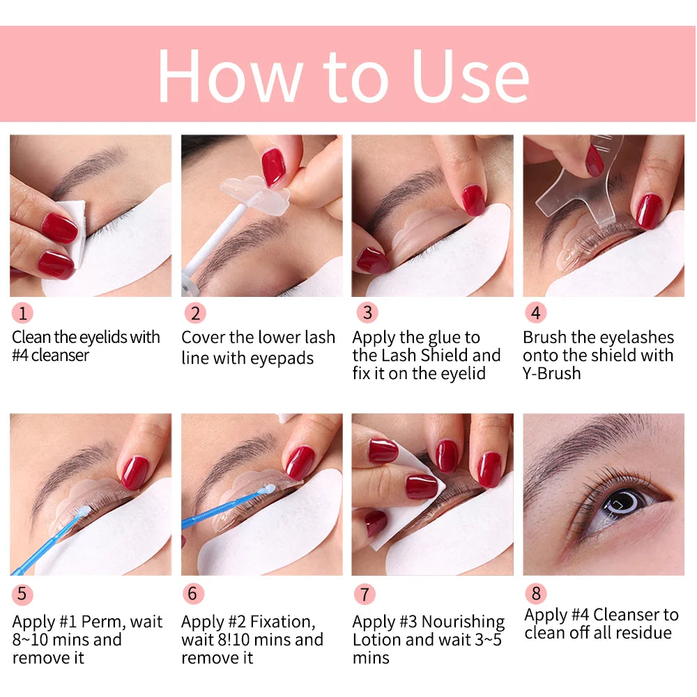 Iconsign atualização versão lash lift kit levantamento cílios duradouro 6-8 semanas lash perm cílios realçador ferramentas de maquiagem