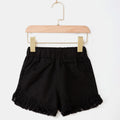 IENENS Roupas de verão para bebês meninas, shorts jeans, calças jeans, roupas infantis, calças curtas casuais para meninas, calças infantis