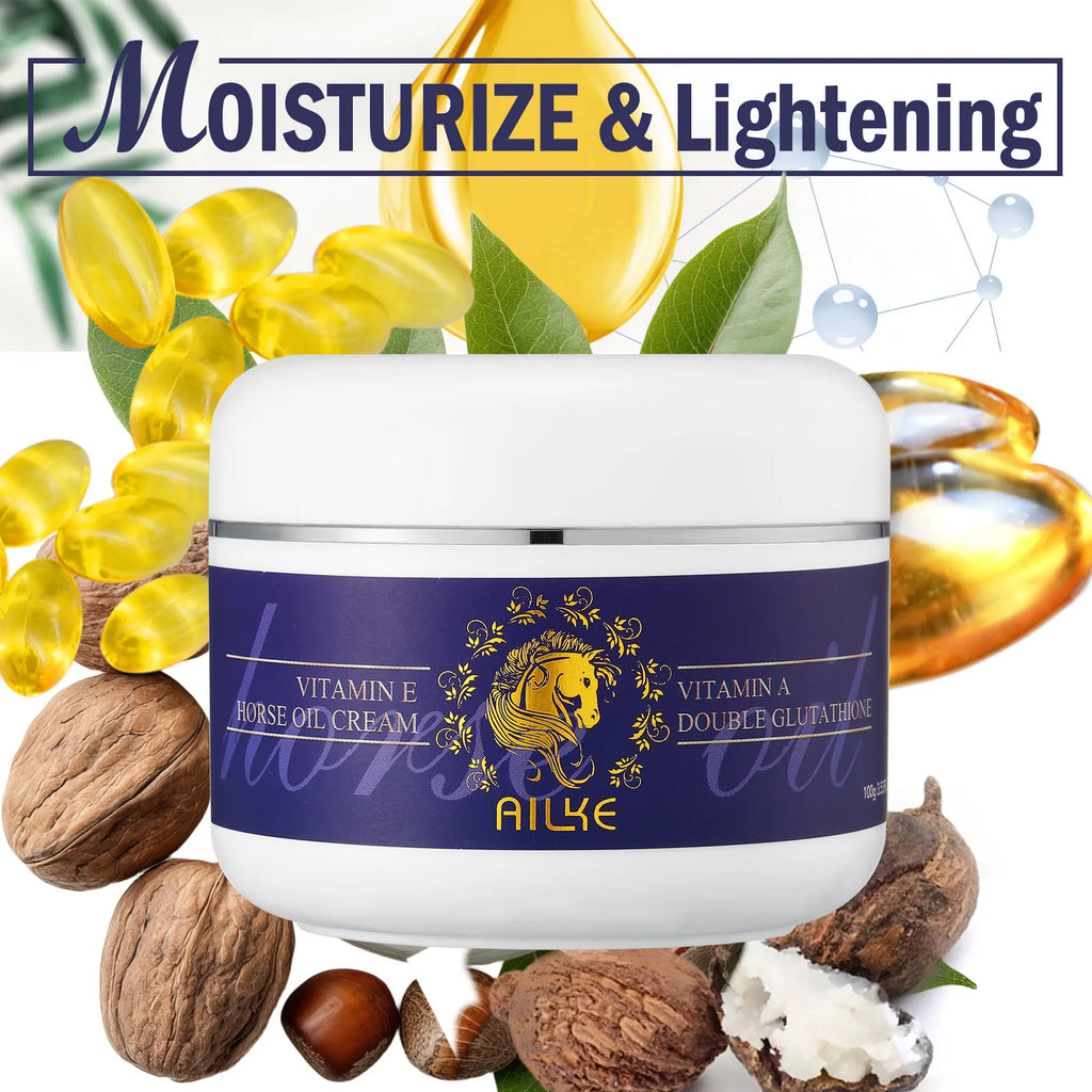 AILKE Glutationa 5 em 1 Kit de cuidados com a pele feminina, com loção corporal, soro, creme para remoção de manchas escuras, creme corporal, sabonete iluminador