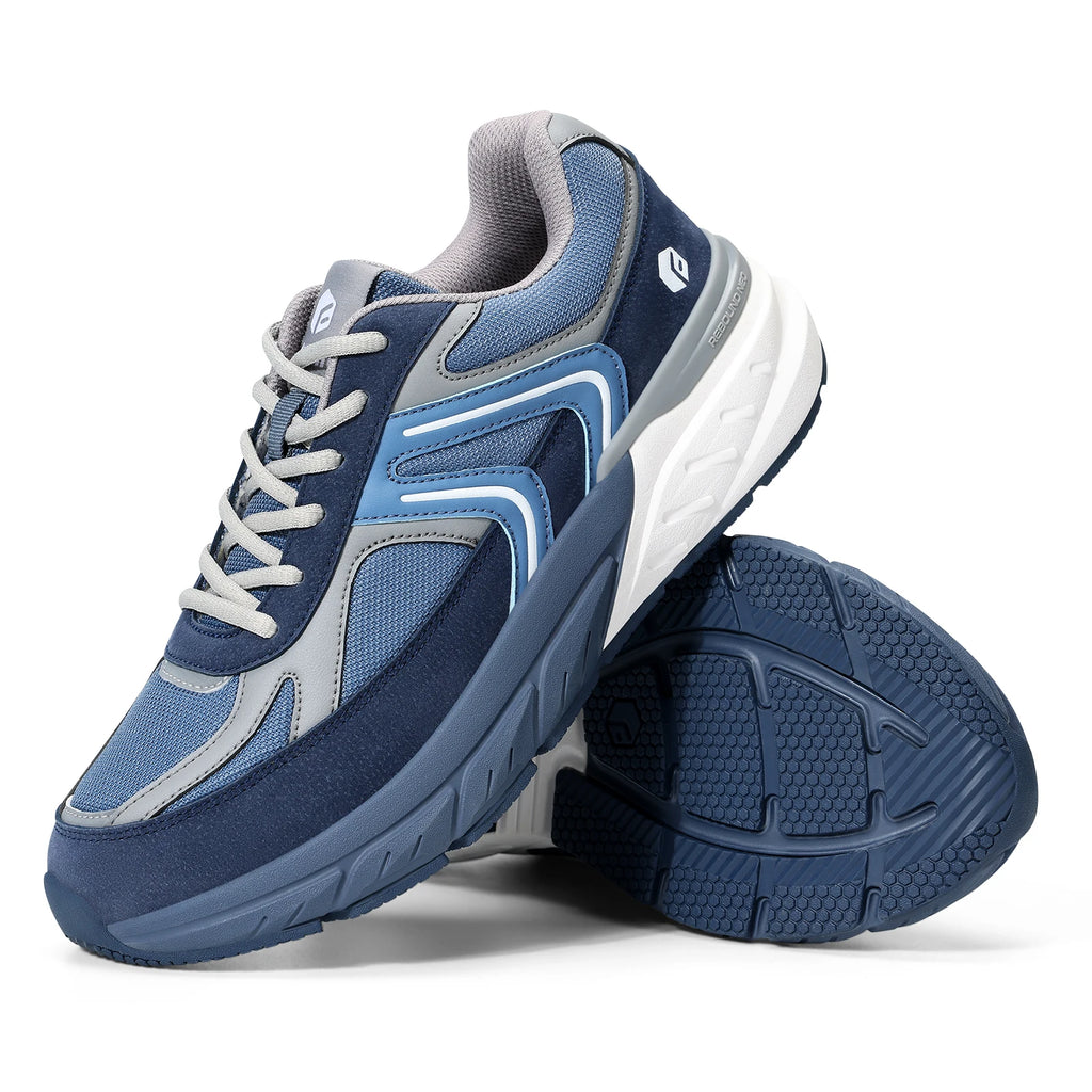 Fittington sapatos largos para homens sapatos de caminhada tênis casuais sapatos ortopédicos suporte de arco para fascite plantar neuropatia