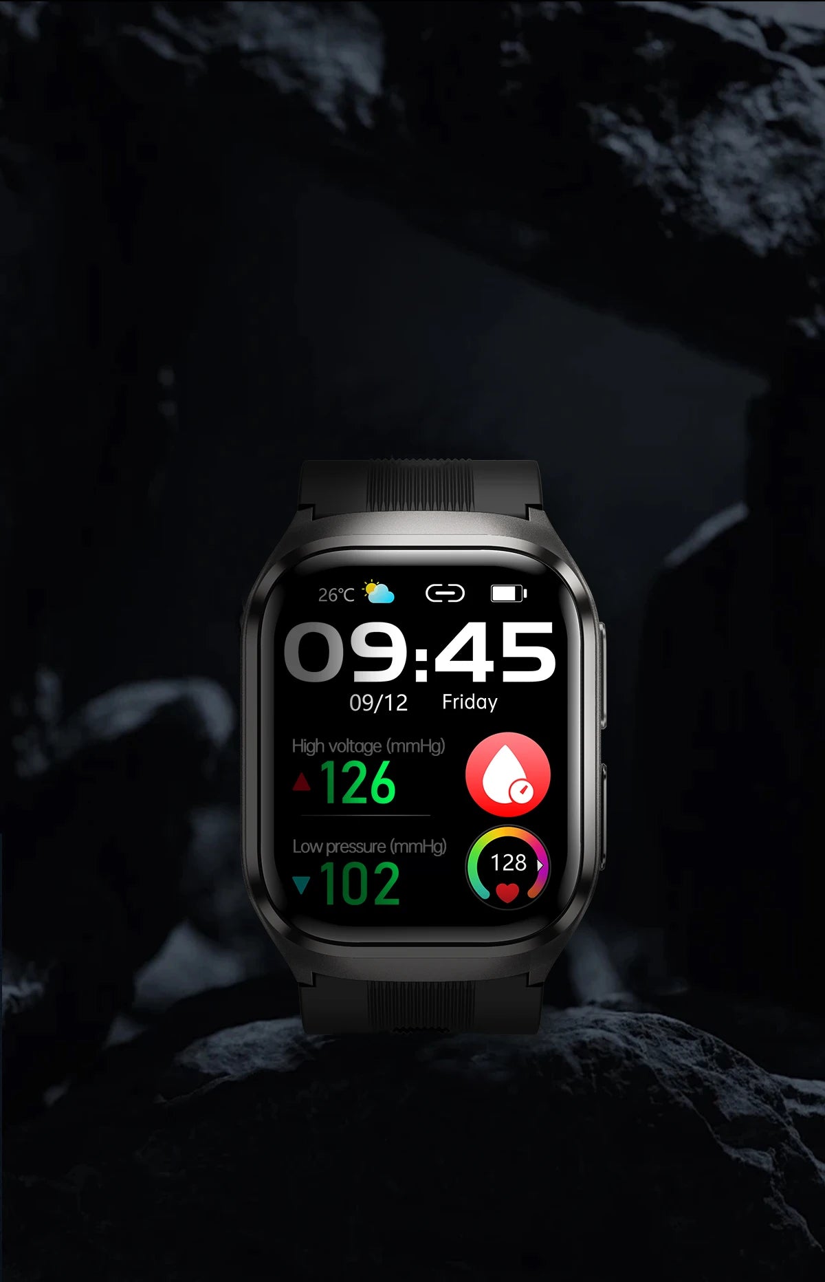 Novo Relógio de Saúde 2026: Medição Precisa de Pressão Arterial, Ácido Úrico e Lipídios no Sangue – Smartwatch Masculino e Feminino à Prova d'Água com Airbag