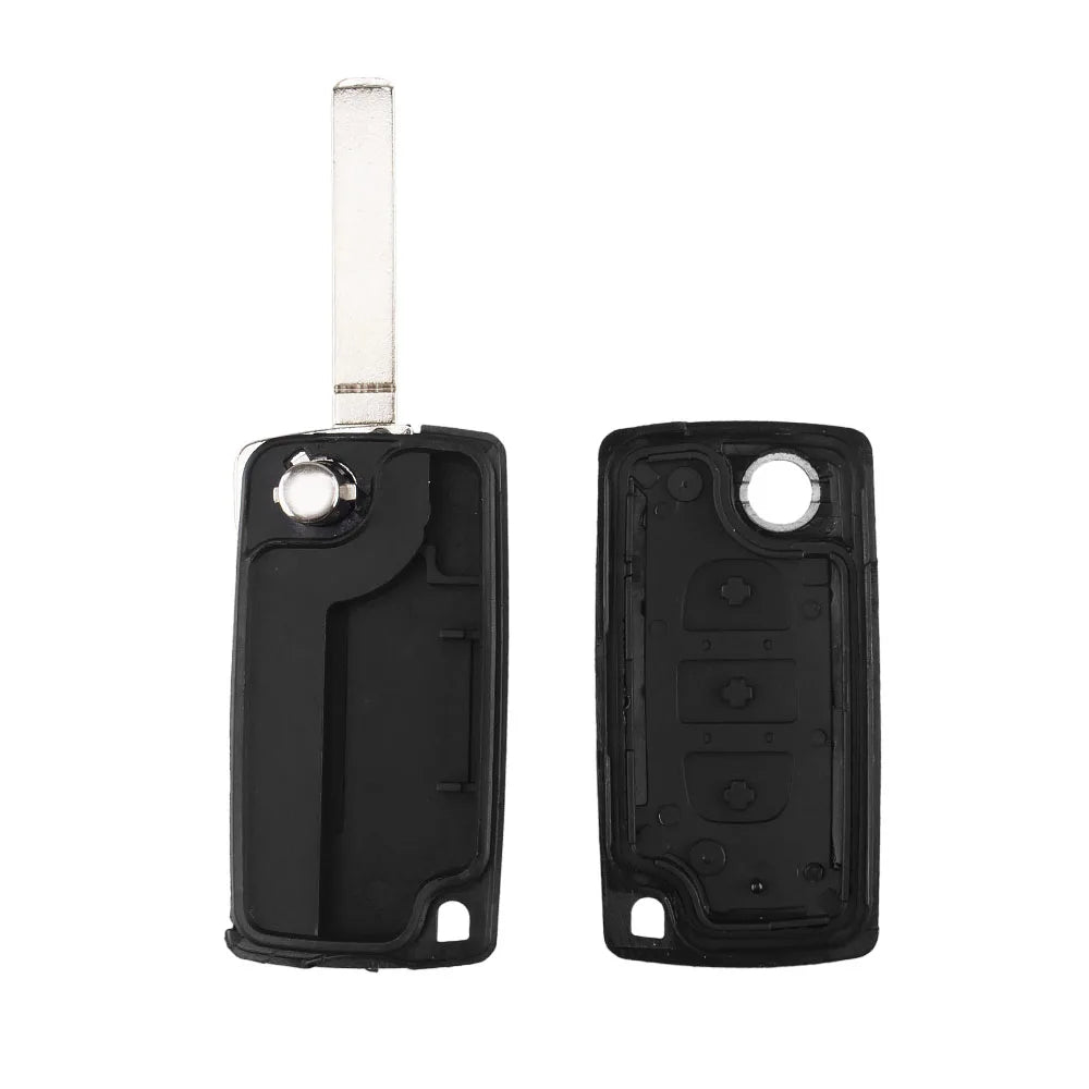 Keyyou para citroen c2 c3 c4 c5 c6 c8 3 botões flip remoto chave do carro caso capa escudo fob va2 lâmina ce0523