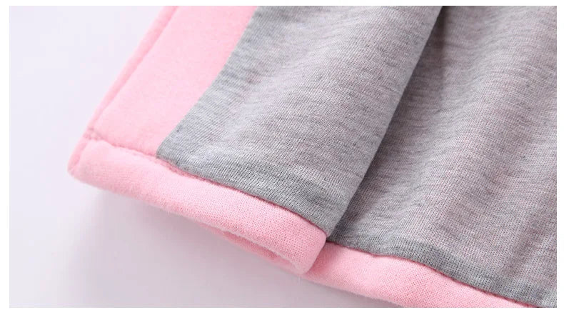 Jaqueta de algodão quente para bebês com orelhas de coelho, roupas infantis, casaco infantil, casacos, outono, primavera