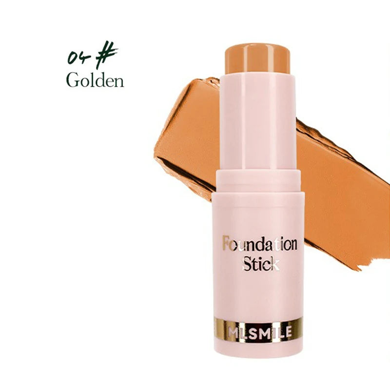 Rosto maquiagem vara fundação creme 6 cores hidratante cobertura completa tom de pele escura natural fosco corretivo maquiagem profissional