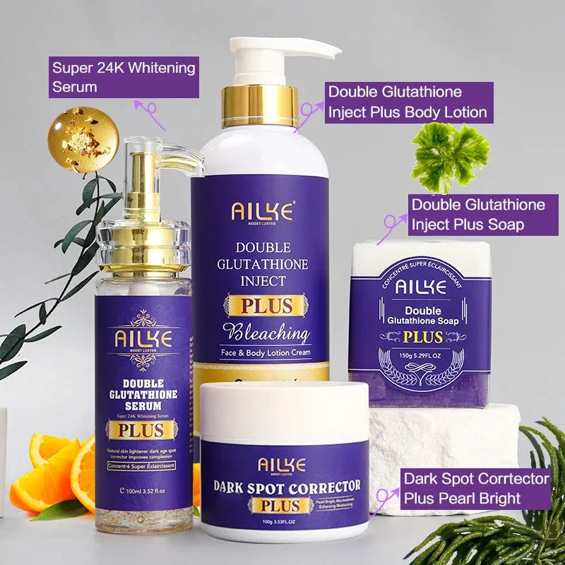 Soro anti-manchas pretas AILKE, essência iluminadora para uma tez uniforme e radiante, reduz sardas, pigmentação, 120 ml