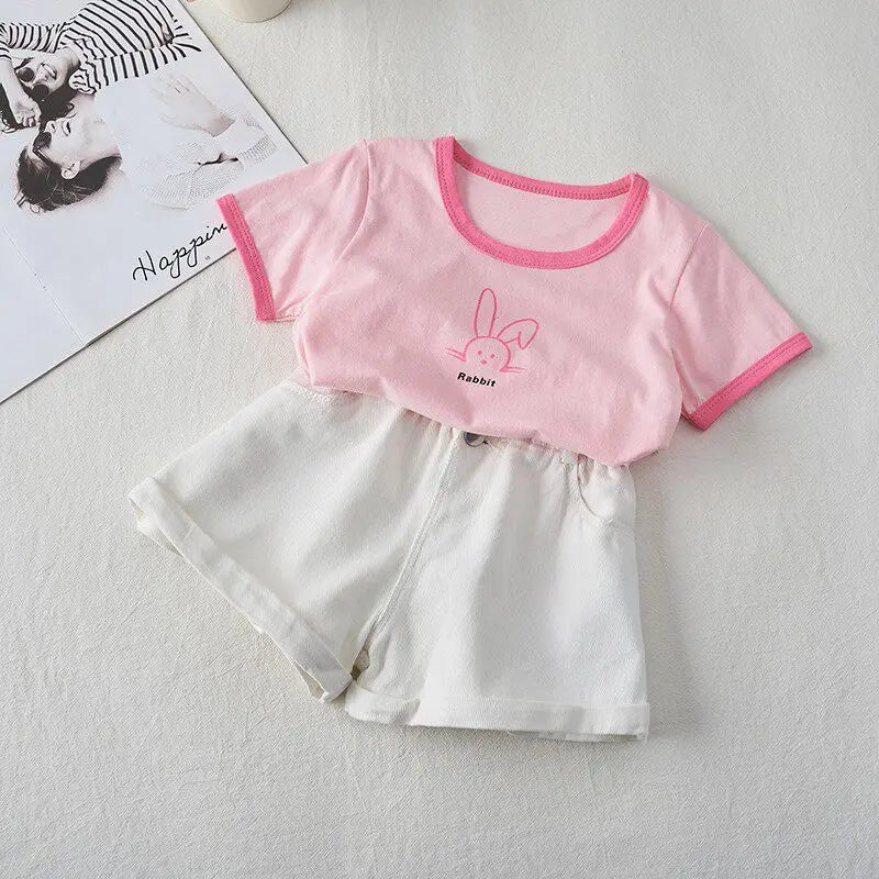 Shorts jeans estilo coreano para meninas de 1 a 7 anos, roupas curtas de verão para meninas, algodão macio, shorts jeans da moda, roupas para bebês meninas
