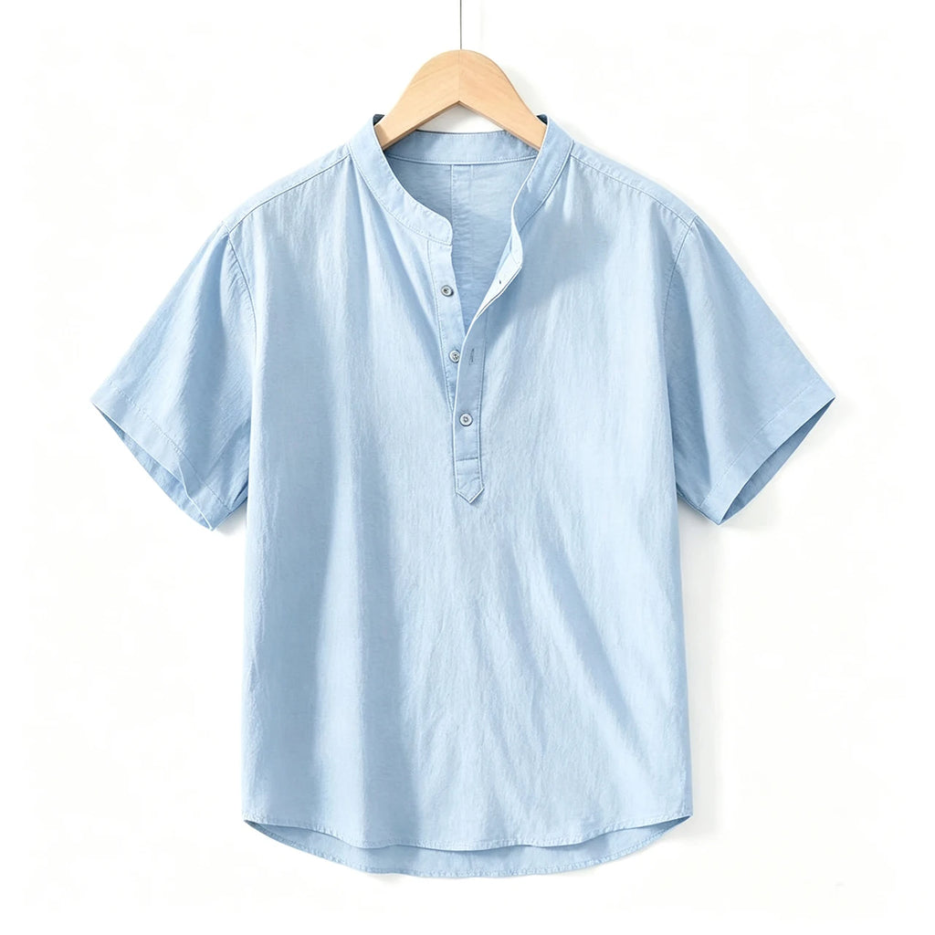 Camisa de linho respirável masculina, confortável, cor sólida, manga comprida, solta, Harajuku, blusa casual, camisa havaiana, breve, 2022