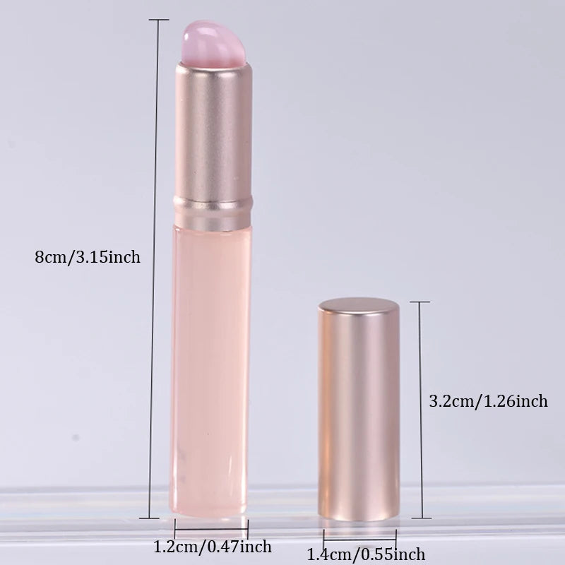 Pincel de maquiagem corretivo labial de silicone, pincel de silicone para bálsamo labial, brilho labial, batom multifuncional