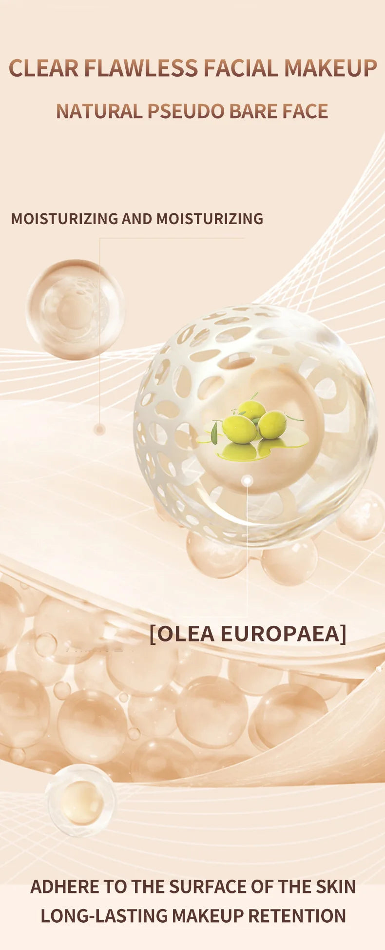 Bastão de Corretivo Líquido - Cobre Marcas de Acne, Olheiras, Tatuagens e Sardas, Base Cosmética de Cobertura Total para o Rosto