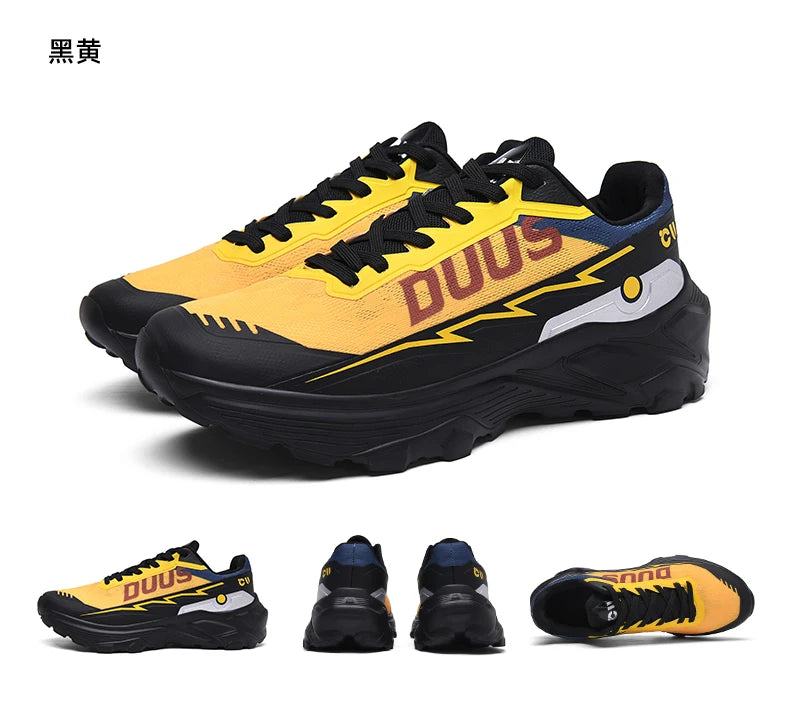 Tênis Casual Masculino 2026: Tênis de Corrida Ultraleve com Amortecimento, Calçado Esportivo Masculino Respirável com Sola Grossa e Malha para Corrida