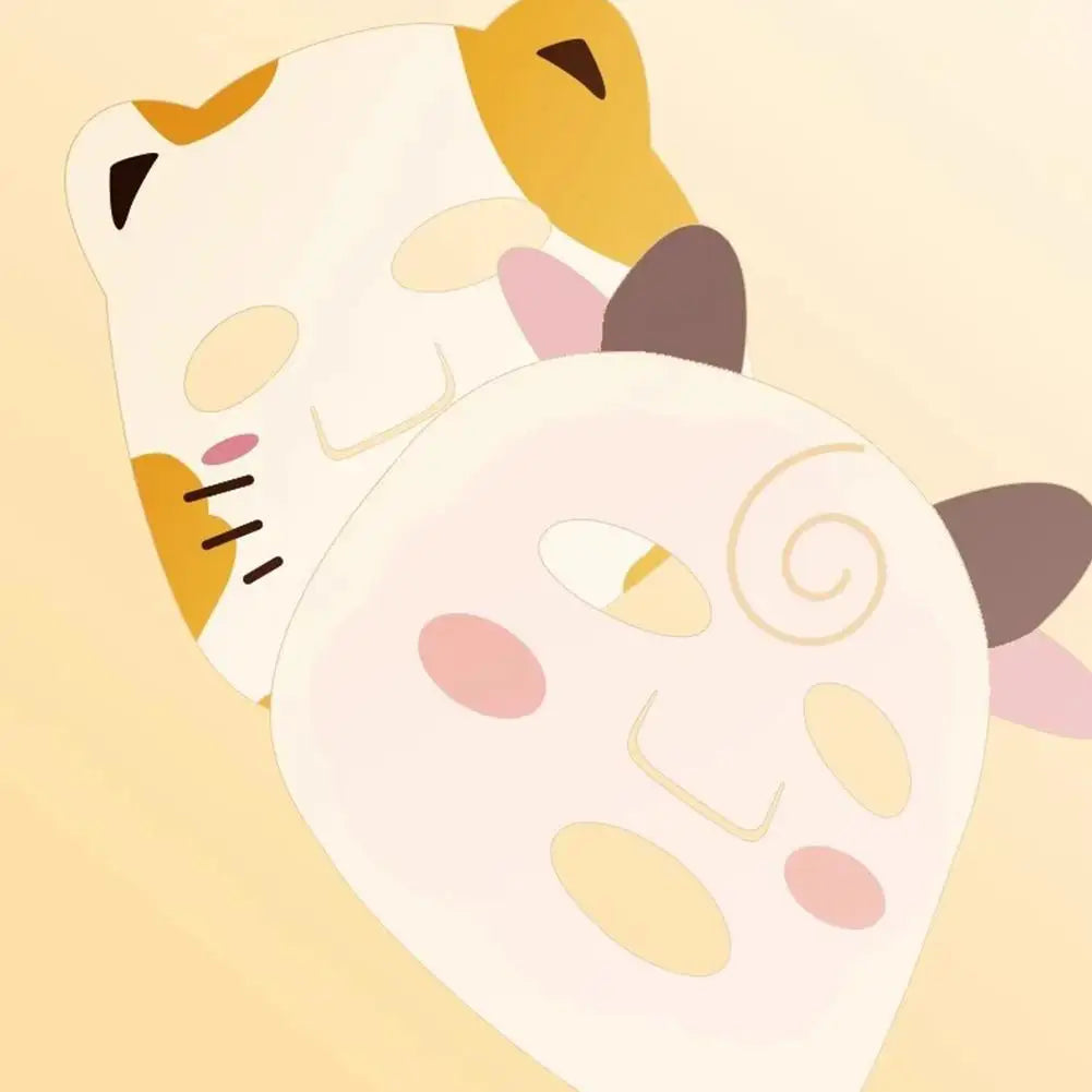 5 pçs novo bonito dos desenhos animados animal máscara facial hidratante máscara hidratante profunda máscara de pele macia cão panda porco animalmask