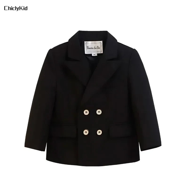 Meninos primavera outono terno jaqueta crianças festa blazers fraque topo crianças vestido formal casamento smoking desempenho casaco de manhã