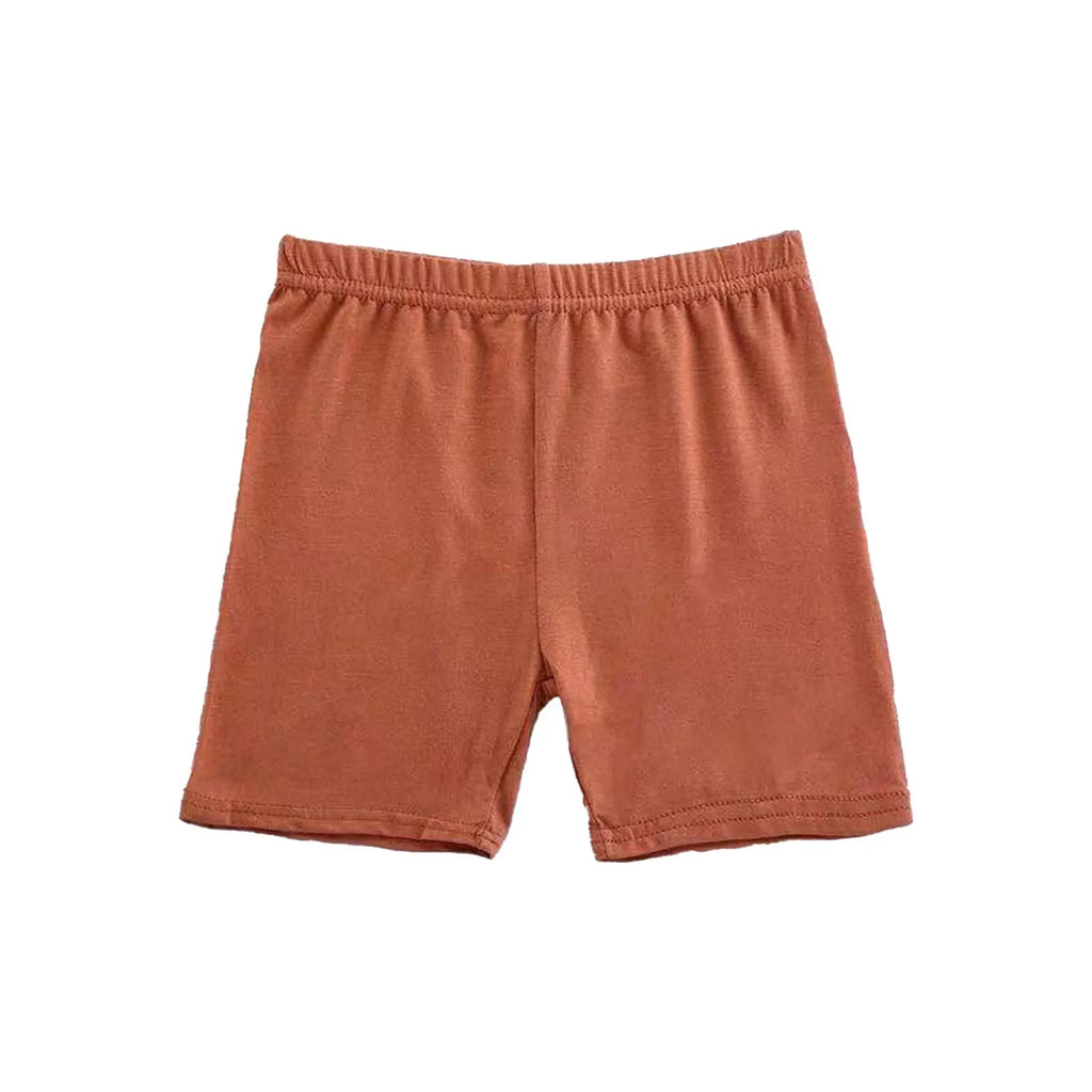 1pc doce cor meninas calças de segurança curtas crianças roupa interior leggings crianças verão bonito confortável shorts cuecas para 4-6y