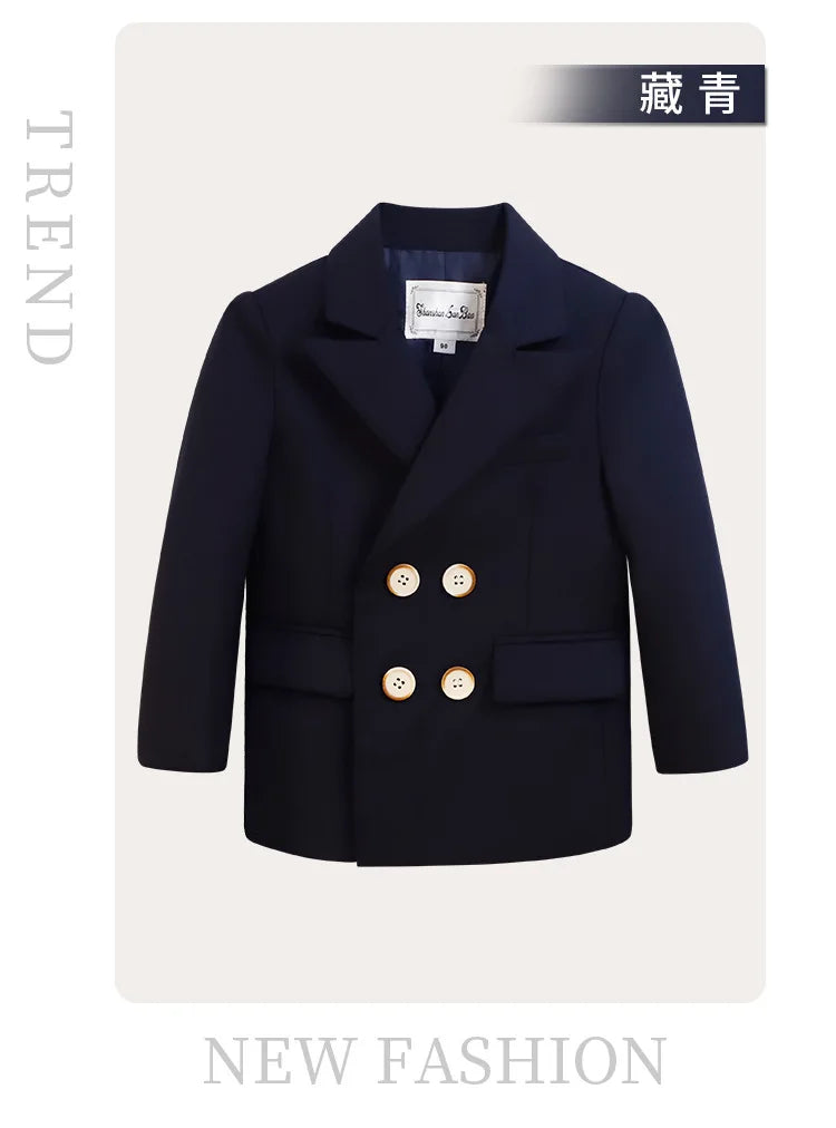 Meninos primavera outono terno jaqueta crianças festa blazers fraque topo crianças vestido formal casamento smoking desempenho casaco de manhã