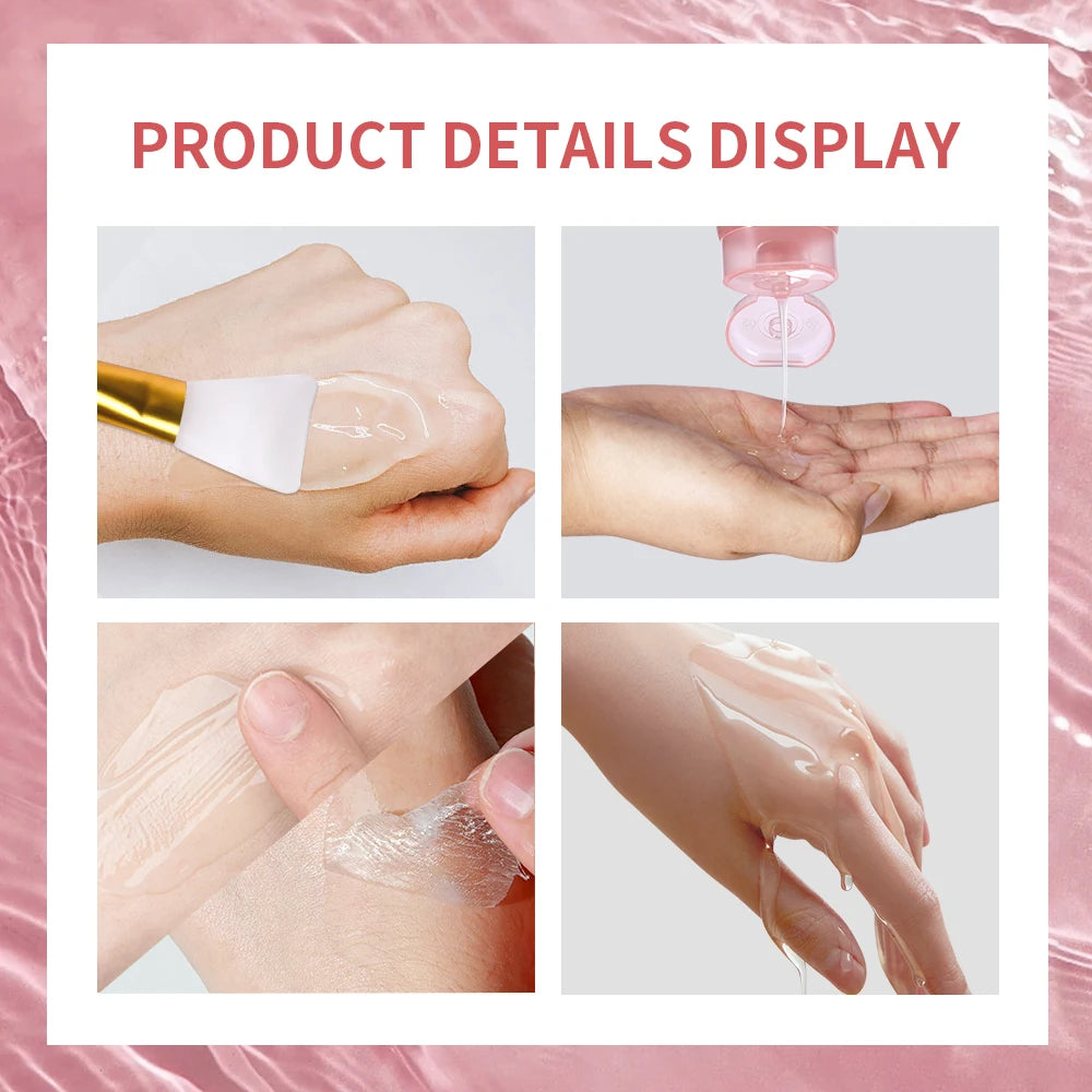 Conjunto de máscara facial de colágeno para embrulho noturno, máscara de embrulho noturno de colágeno coreano, hidrata profundamente, creme de máscara de cuidados noturnos