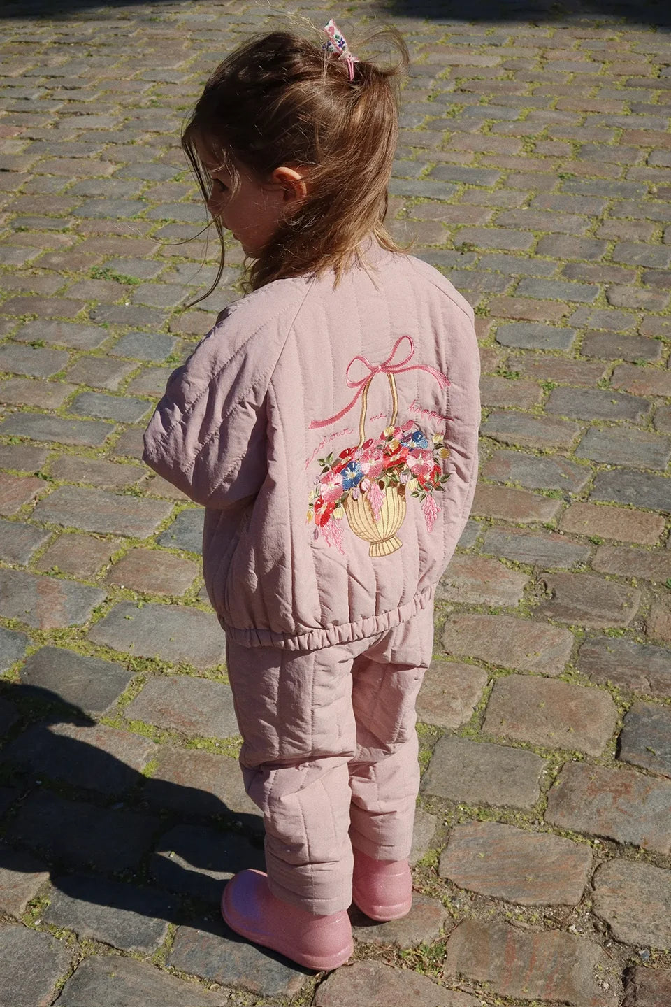 Novo 2025 ks meninas dos desenhos animados algodão velo casacos de inverno da criança meninos jaqueta de lã de cordeiro crianças casaco bordado crianças outwear roupas