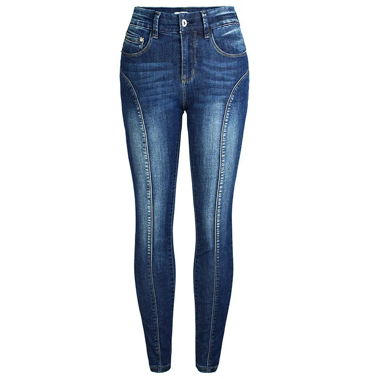 Calças Jeans Femininas Push Up, Calças Skinny de Denim, Moda 2026, Pantalones De Mujer, Pantalon Femme, Azul 2XL 3XL