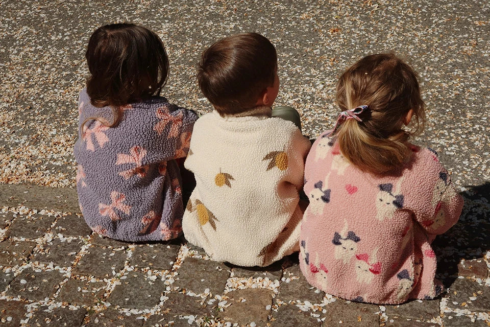 2024 inverno ks crianças algodão lã de cordeiro quente outerwear roupas meninas impressão casacos do bebê meninos mais jaquetas de lã crianças roupas