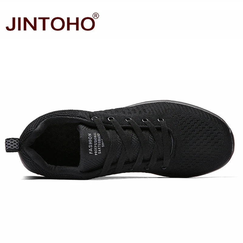 Jintoho marca masculina sapatos de moda casuais sapatos masculinos baratos tênis preto respirável sapatos 2025 tênis masculinos zapatillas hombre